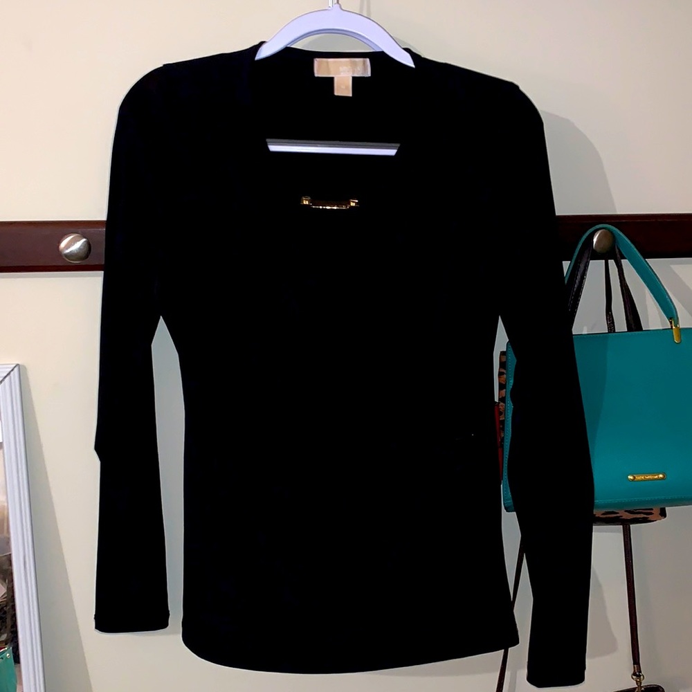 Michael Kors medium long sleeve black shirt